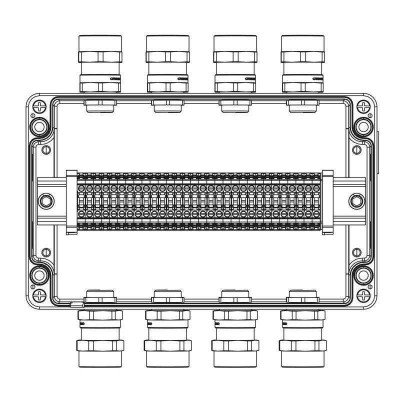 Корпус взрывозащищенный 260х160х90мм 1Ex e IIC Т5 Gb / Ex tb IIIB T95град.С Db IP66 алюм. DKC 1201.181.20.00X