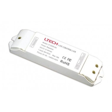 Усилитель для подключения светодиодной ленты RGB Varton 5-24 VDC IP20 175х44х30мм (LTECH) 3 канала по 144Вт VARTON LT-3030-6A