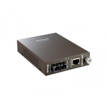 Медиаконвертер DMC-515SC/D7A (1 порт 10/100Base-TX + 1 порт 100Base-FX; разъем SC для одномод. оптич. кабеля (до 15км) D-Link 140759