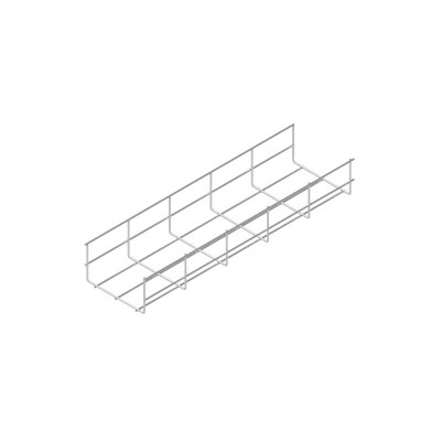 Лоток проволочный 400х85 L3000 сталь 5мм PL85-400-5-3000 оцинк. КМ LO15688