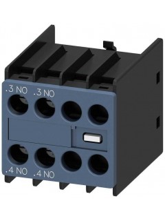Модуль блок-контактов 2НО: 1НО 1НО для вспом. контакторов и для коммутации электродвигателей типоразмер S00-S2 винт. клеммы Siemens 3RH29111HA20