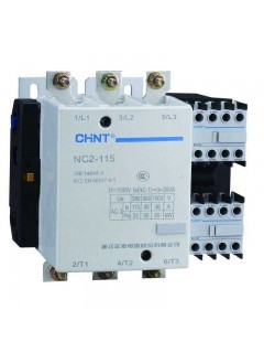 Контактор реверсивный NC2-115NS 115А кат. 380-415В AC AC-3 (R) CHINT 235667