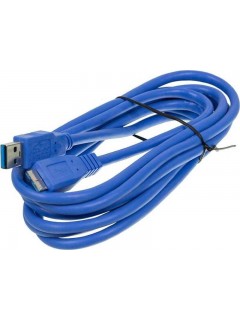 Кабель micro USB 3.0 B (m) USB A(m) 3м син. (блист.) NINGBO 841910