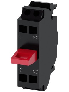 Модуль контактный с 1 контактным элементом 1НЗ позолоченные контакты подключение на пружинных клеммах: для монтажа на полу Siemens 3SU14002AA103MA0