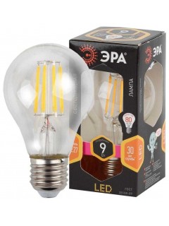 Лампа светодиодная филаментная F-LED A60-9W-827-E27 9Вт грушевидная тепл. E27 Эра Б0043433