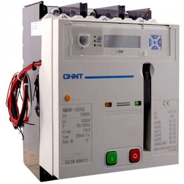 Выключатель автоматический 4п 1600А 100кА NM8N-1600H EM с электр. расцеп. LCD МП 230AC (R) CHINT 263373
