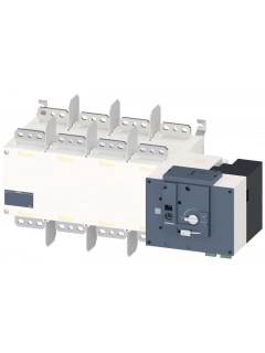 Переключатель нагрузки управляющий дистанционный (RTSE) Ue: AC 415В Ith: 1600А 4-P 50/60Гц Siemens 3KC44540HA210AA3