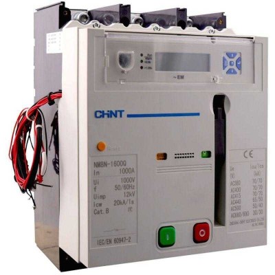 Выключатель автоматический 3п 1600А 70кА NM8N-1600Q EM с электр. расцеп. LCD МП 230AC (R) CHINT 263325