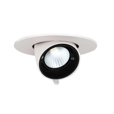 Светильник светодиодный PLED DL4 WH Downlight 18Вт 4000К IP40 24град. ДВО встраив. поворотн. JazzWay 5021884