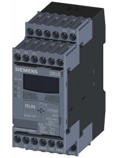 Реле контроля температуры для IO-Link PT100/1000 KTY83/84 NTC2 предельных значения от -50град.C до 750град.C 3X 1Вт ширина 45мм винтовой зажим Siemens 3RS14401HB50
