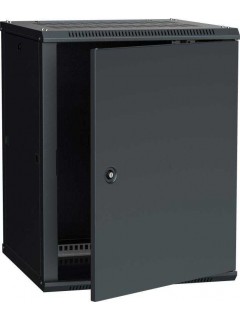 Шкаф 19 дюйм LINEA W 12U 600х600мм настен. метал. дверь RAL9005 ITK LWR5-12U66-MF