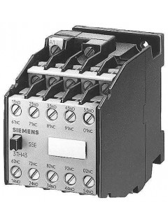 Контактор вспомогательный 73E DIN EN 50011 7NO+3NC tab коннектор управление AC AC 50Гц 110В/60Гц 132В Siemens 3TH43734MF0