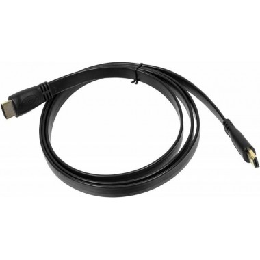 Кабель аудио-видео High Speed ver.1.4 Flat HDMI (m)/HDMI (m) 1.5м. позолоч. контакты черн. 335141