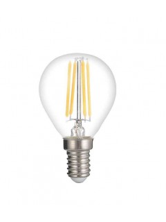 Лампа светодиодная филаментная PLED OMNI 8Вт G45 4000К нейтр. бел. E14 230В/50Гц FR JazzWay 5021518