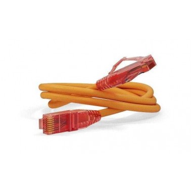 Патч-корд PC-LPM-UTP-RJ45-RJ45-C5e-1M-LSZH-OR U/UTP кат.5е LSZH 1м оранж. Hyperline 30889