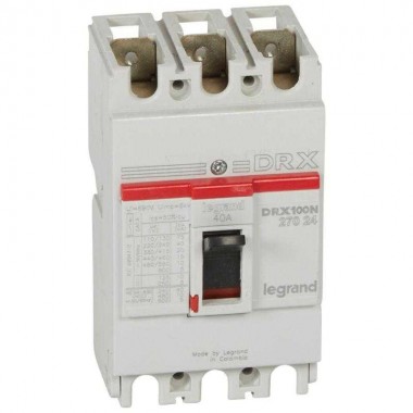 Выключатель автоматический 3п 40А 20кА DRX125 термомагнитн. расцеп. Leg 027024
