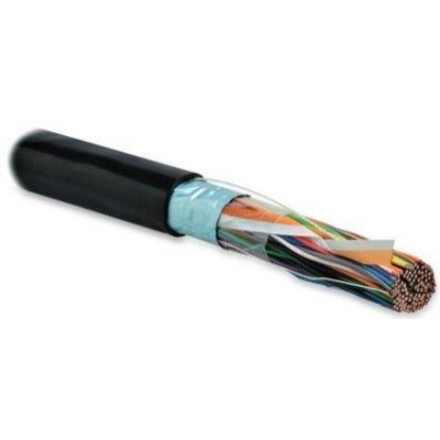 Кабель FUTP50-С3-S24-OUT-PE-BK витая пара F/UTP кат. 3 50 пар (24 AWG) ож (solid) экран-фольга внешн. UV PE (-40град.C - +60град.C) черн. Hyperline 19896