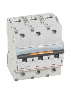 Выключатель автоматический модульный 3п C 100А 25кА DX3 Leg 409789