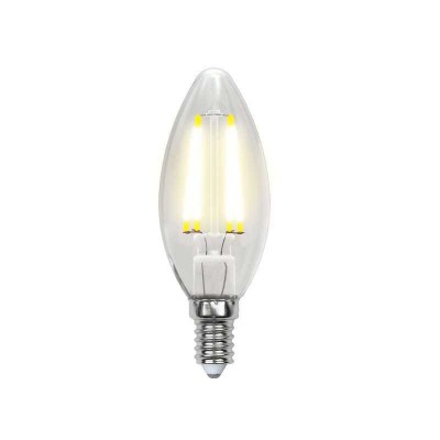 Лампа светодиодная LED-C35-6W/NW/E14/CL PLS02WH картон Uniel UL-00001373