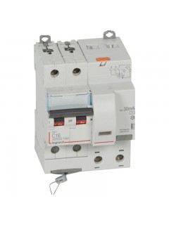 Выключатель автоматический дифференциального тока 2п C 16А 30мА тип AC 10кА DX3 4мод. Leg 411158