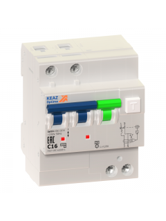 Выключатель автоматический дифференциального тока 2п C 10А 30мА тип A 6кА OptiDin VD63 УХЛ4 КЭАЗ 103452