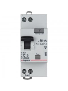 Выключатель автоматический дифференциального тока 2п (1P+N) C 16А 30мА тип AC 6кА RX3 Leg 419399