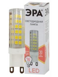 Лампа светодиодная JCD-7w-220V-corn ceramics-827-G9 560лм ЭРА Б0027865