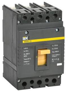 Выключатель автоматический 3п 80А 35кА ВА 88-35 IEK SVA30-3-0080