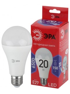 Лампа светодиодная RED LINE LED A65-20W-865-E27 R 20Вт A65 груша 6500К холод. бел. E27 Эра Б0045326