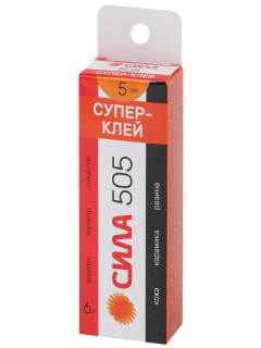 Супер-клей 6г 505-6 пластик (туба в кор.) СИЛА Б0033120