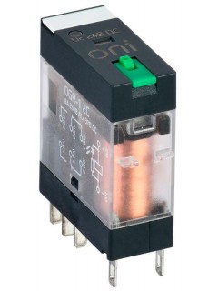 Реле общего назначения OGR-1 2C 24В DC с LED и тест. кнопкой ONI OGR-1-2C-DC24V-L-B