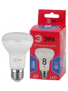 Лампа светодиодная R63-8W-865-E27 R (диод рефлектор 8Вт холодн. E27) Эра Б0045336