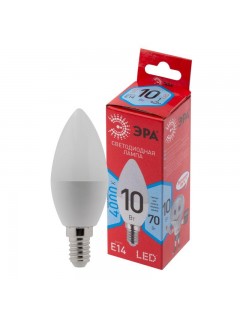 Лампа светодиодная RED LINE LED B35-10W-840-E14 R 10Вт B35 свеча 4000К нейтр. бел. E14 Эра Б0049642