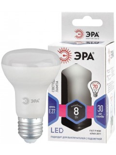 Лампа светодиодная LED R63-8W-860-E27 R63 8Вт рефлектор E27 холод. бел. ЭРА Б0048024