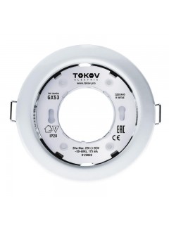 Светильник GX 53-WH-1 106х48мм бел. металл+пластик TOKOV ELECTRIC TOK-GX53-WH-1