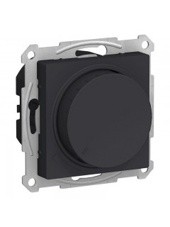 Светорегулятор поворотно-нажимной AtlasDesign 400Вт механизм карбон SE ATN001023