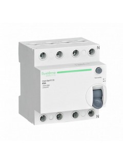Выключатель дифференциального тока (УЗО) 4п 40А 100мА тип AC City9 Set 400В SE C9R56440