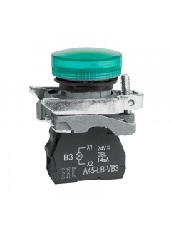 Лампа сигнальная OptiSignal D22 C4-L-B3 зел. металл 24VAC/DC XB4BVB3 КЭАЗ 332175