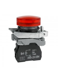 Лампа сигнальная OptiSignal D22 C4-L-B4 красн. металл 24VAC/DC XB4BVB4 КЭАЗ 332177