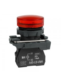 Лампа сигнальная OptiSignal D22 C5-L-B4 красн. пластик 24VAC/DC XB5AVB4 КЭАЗ 332191