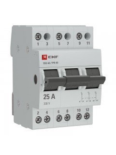 Переключатель трехпозиционный ТПС-63 3P 25А PROxima EKF TPS325