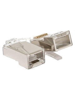 Коннектор RJ-45 TERACOM экранированный 8P8C Cat.5E универсальный (уп.20шт) EKF TRC-PLUG-5EFTP-20