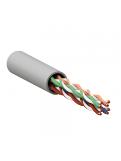 Кабель витая пара U/UTP кат.5e 4 пары solid оболочка PVC сер. TERACOM EKF TRC-5EUTP-04PVC-GY-IN3