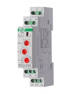 Реле времени PCU-510 2х8А 230В 2 перекл. IP20 многофункц. монтаж на DIN-рейке F&F EA02.001.009