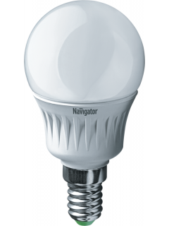 Лампа светодиодная 94 476 NLL-P-G45-5-230-2.7K-E14 5Вт шар 2700К тепл. бел. E14 330лм 220-240В Navigator 94476