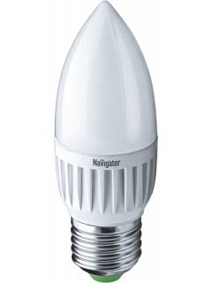 Лампа светодиодная 94 483 NLL-P-C37-5-230-4K-E27-FR 5Вт свеча 4000К нейтр. бел. E27 370лм 220-240В NAVIGATOR 94483