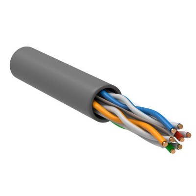 Кабель витая пара U/UTP кат.6 4х2х23AWG solid CU PVC сер. (м) ITK LC1-C604-111