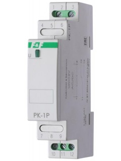 Реле промежуточное PK-1P/Un (монтаж на DIN-рейке 35мм 24В AC/DC 16А 1P IP20) F&F EA06.001.003