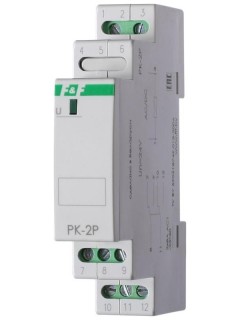 Реле промежуточное PK-2P/Un (монтаж на DIN-рейке 35мм 24В AC/DC 2х8А 2P IP20) F&F EA06.001.008