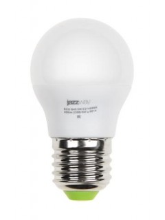 Лампа светодиодная PLED-ECO 5Вт G45 шар 4000К нейтр. бел. E27 400лм 220-240В JazzWay 1036988A